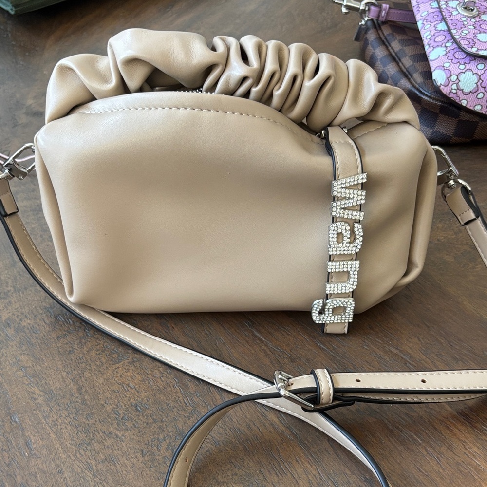 Beige Crossbody Wang Bag